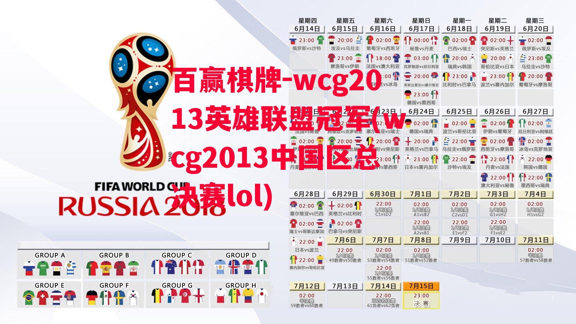 wcg2013英雄联盟冠军(wcg2013中国区总决赛lol)